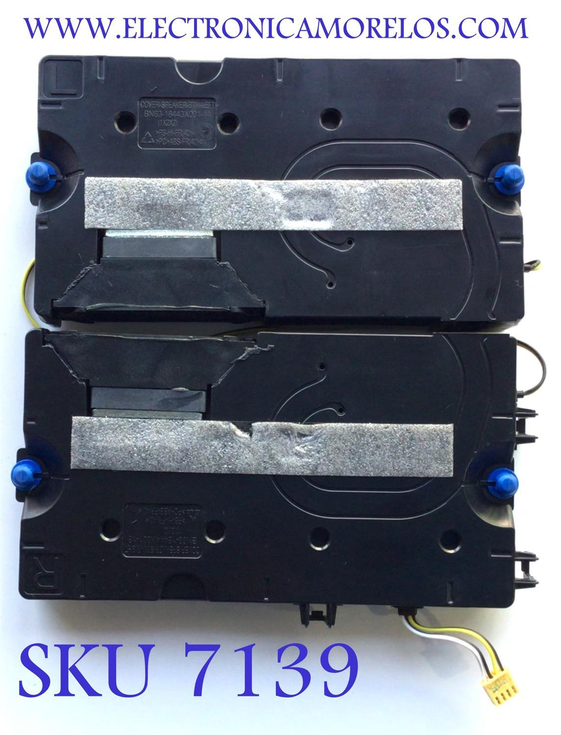 KIT DE BOCINAS PARA TV SAMSUNG (2 PZ ) / NUMERO DE PARTE BN96-49998D / BN63-18442X001-13 / BN9649998D / 49998D / PANEL CY-BT075HGEV1H / MODELO UN75TU8000FXZA	